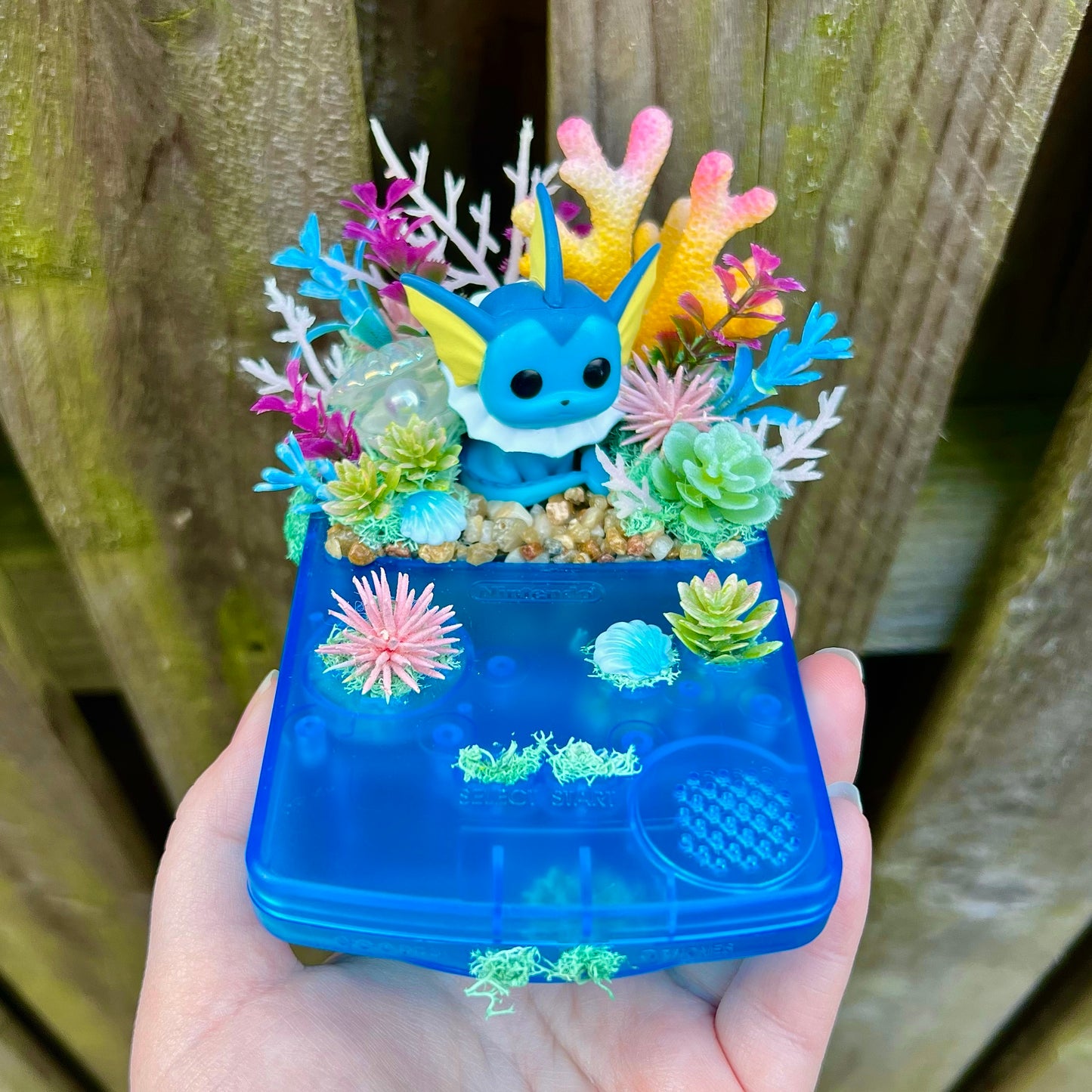 Vaporeon Coral Reef Gameboy Colour Terrarium